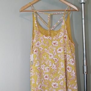 BP Yellow Floral Mini Dress